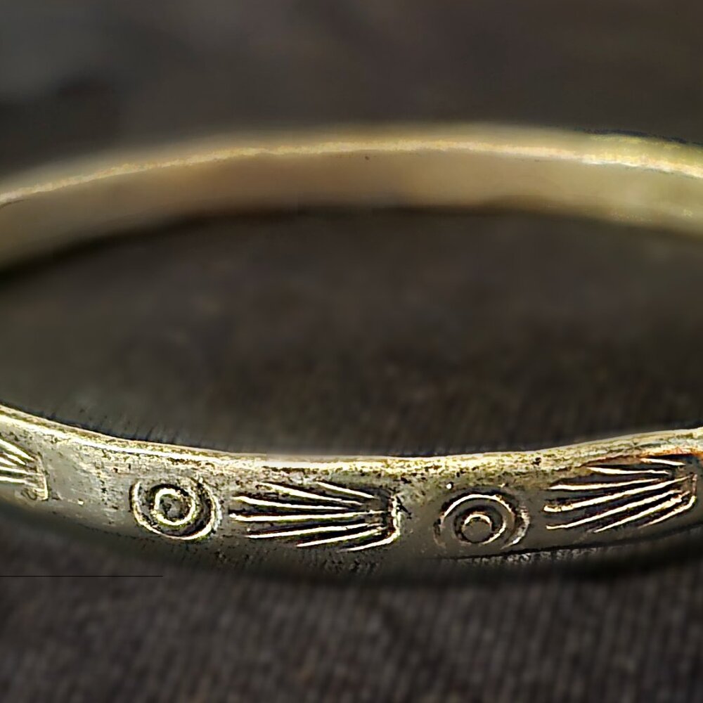 Vintage handmade .925 Sterling silver Bangle bracelet